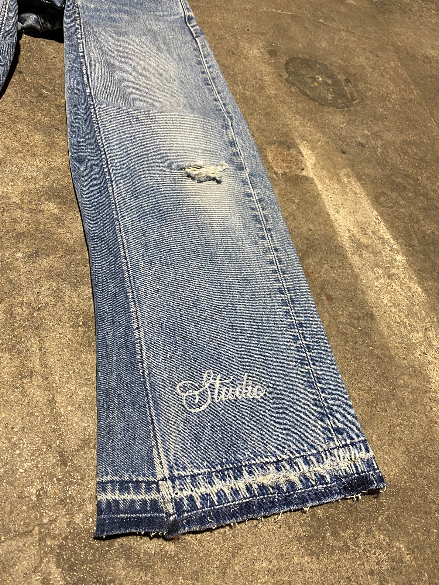 Bleu SHDW 002 Wide Straight Leg