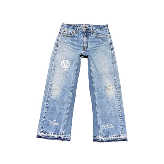 Bleu SHDW 002 Wide Straight Leg
